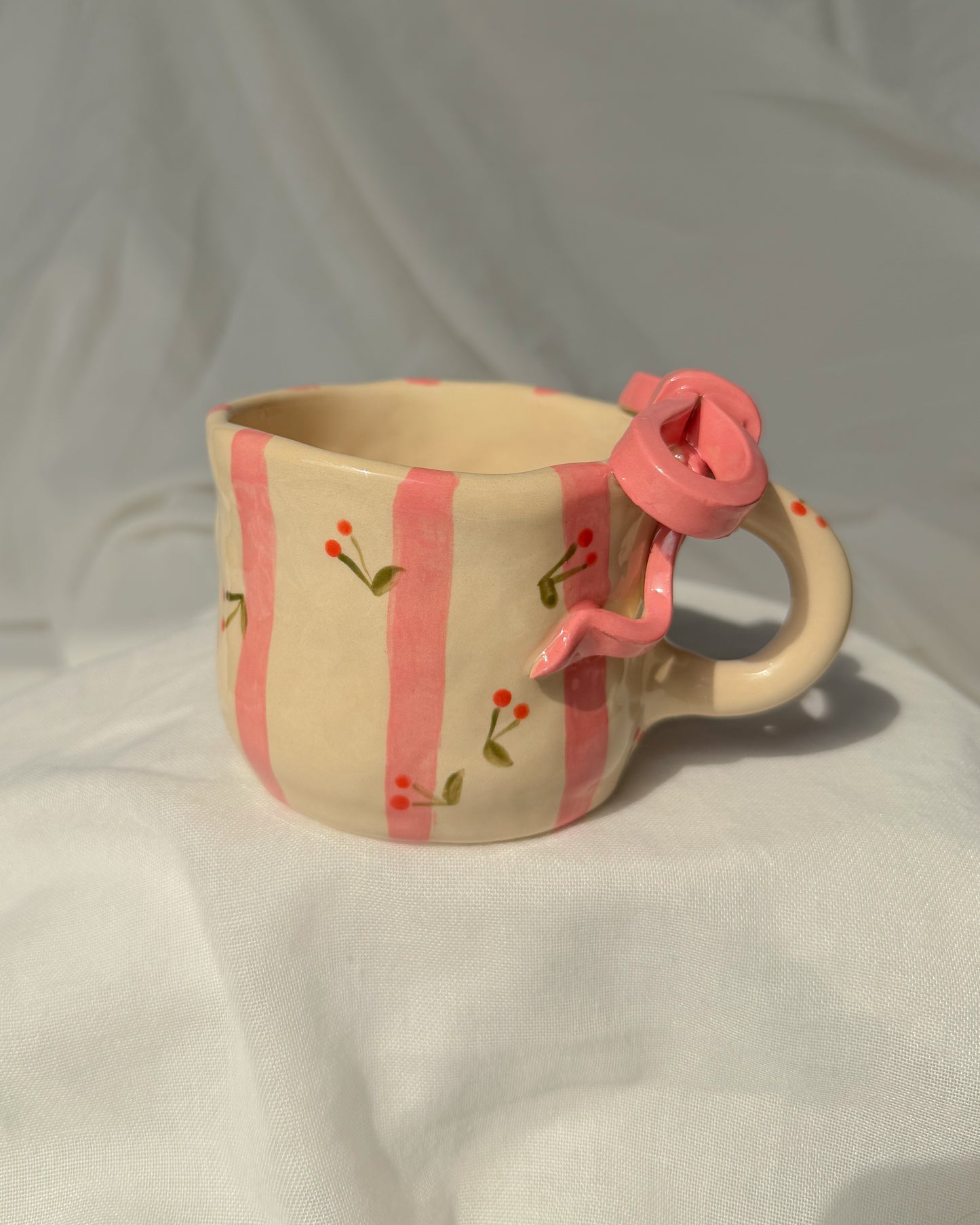 Stripe Pink Ribbon M
