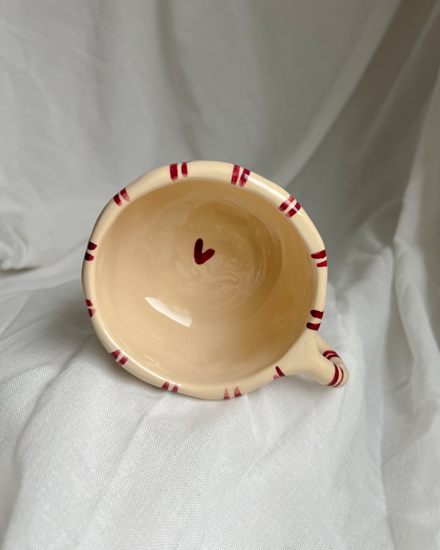 Burgundy Stripe Mug M