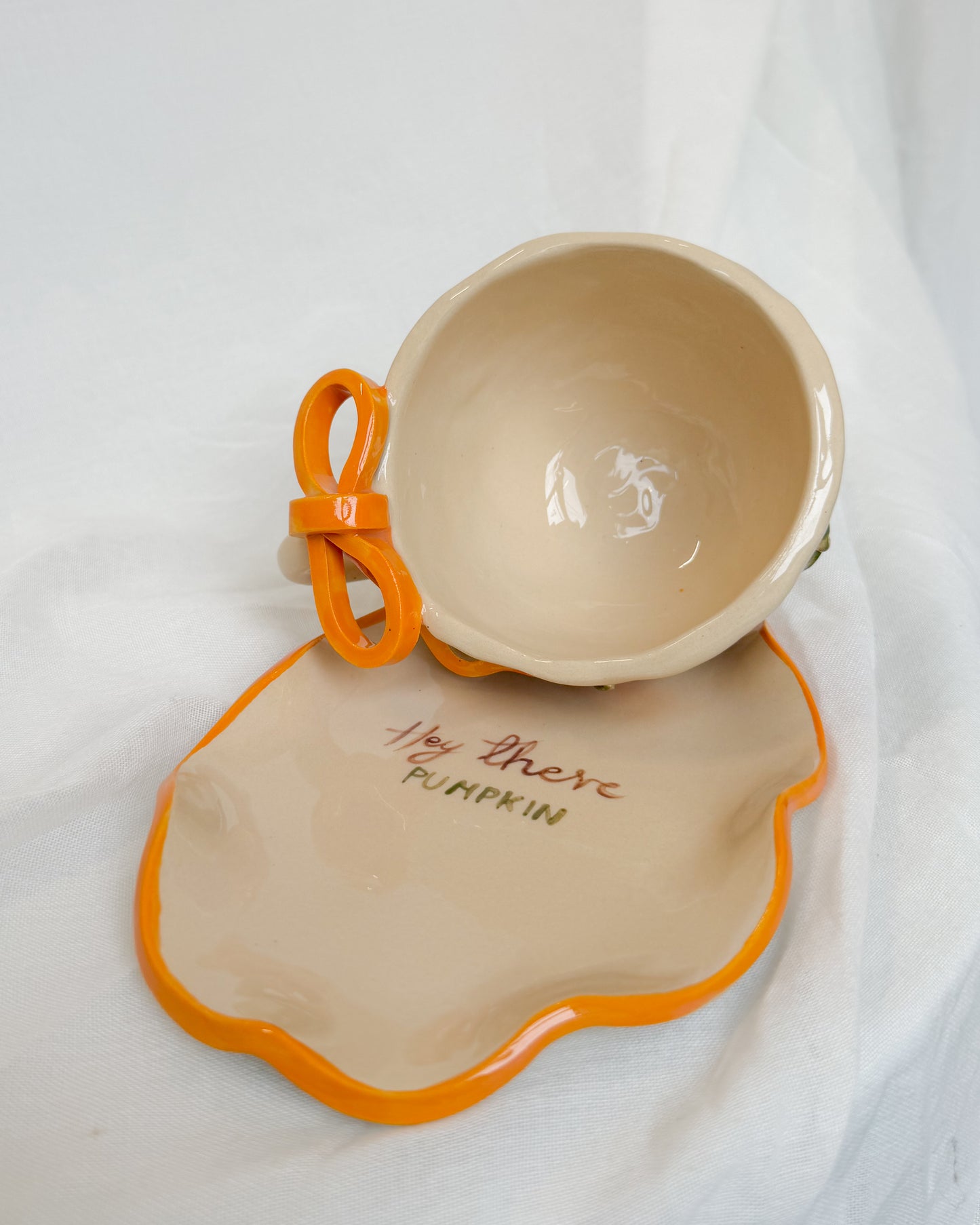 Pumpkin Ribbon Cup L