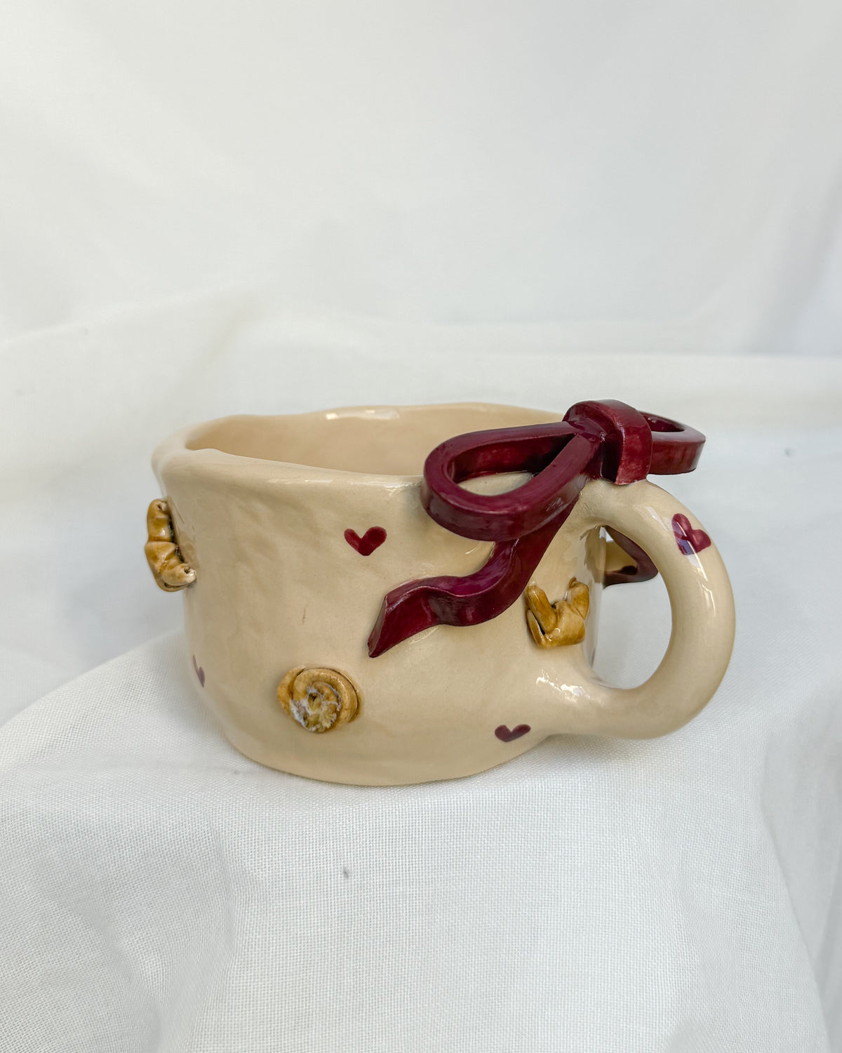 Croissant & Cinnamon Burgund Mug M