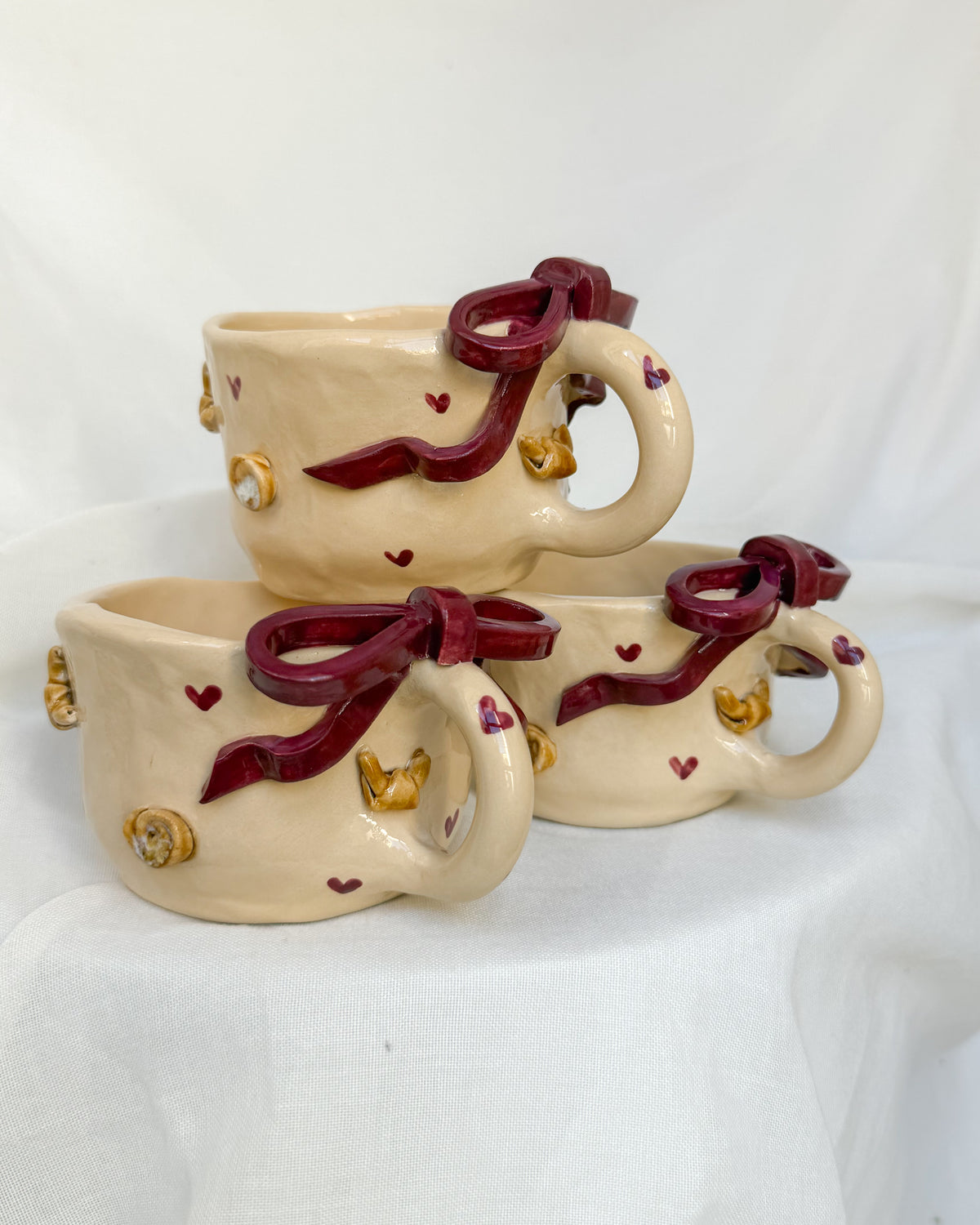 Croissant & Cinnamon Burgund Mug M