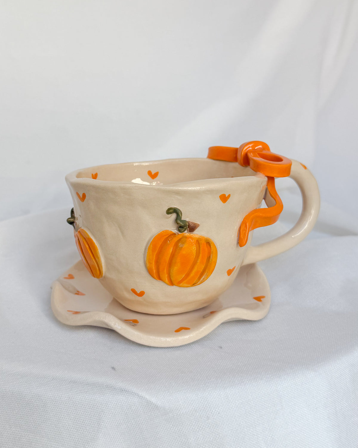 Pumpkin Ribbon Cup M