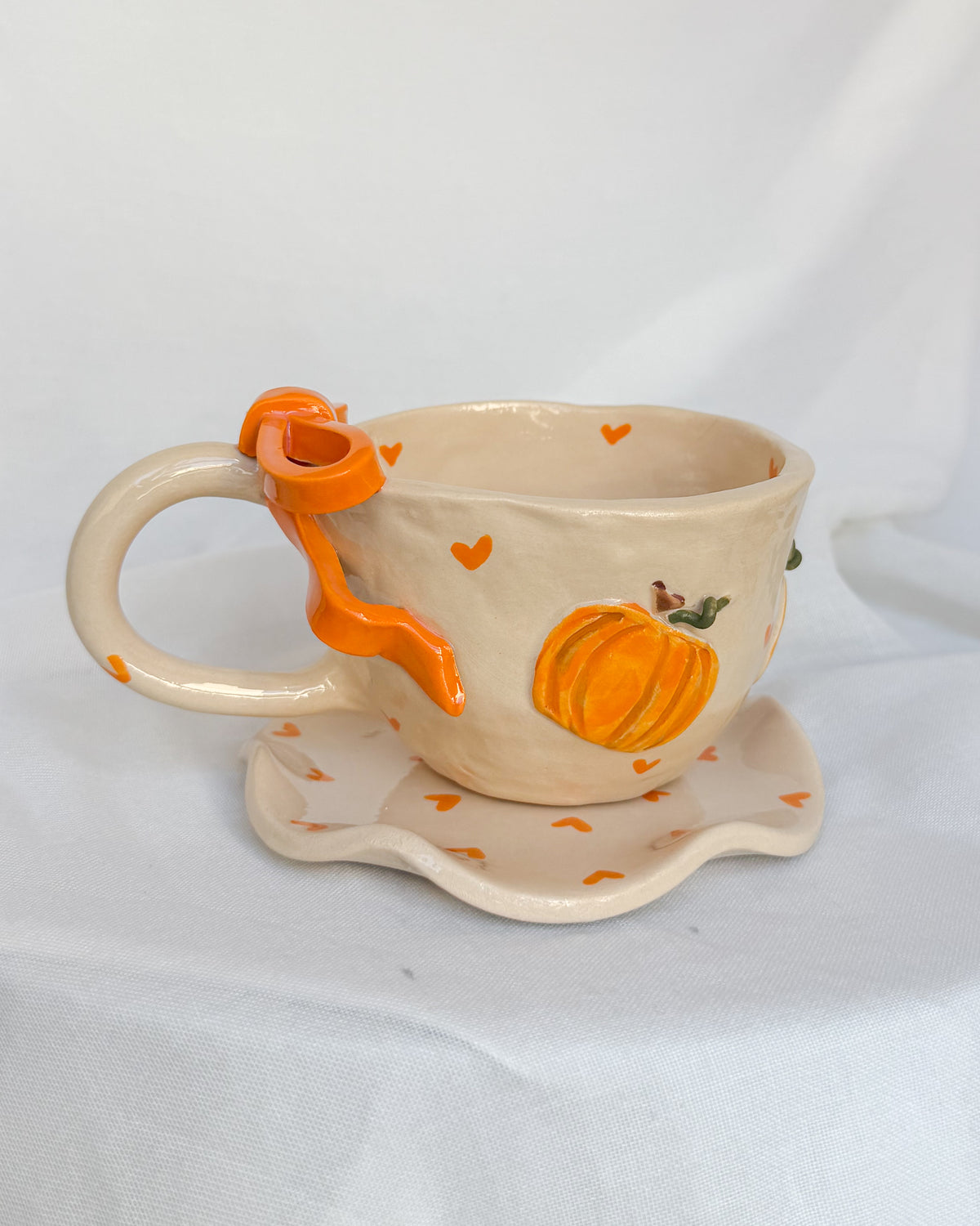 Pumpkin Ribbon Cup M