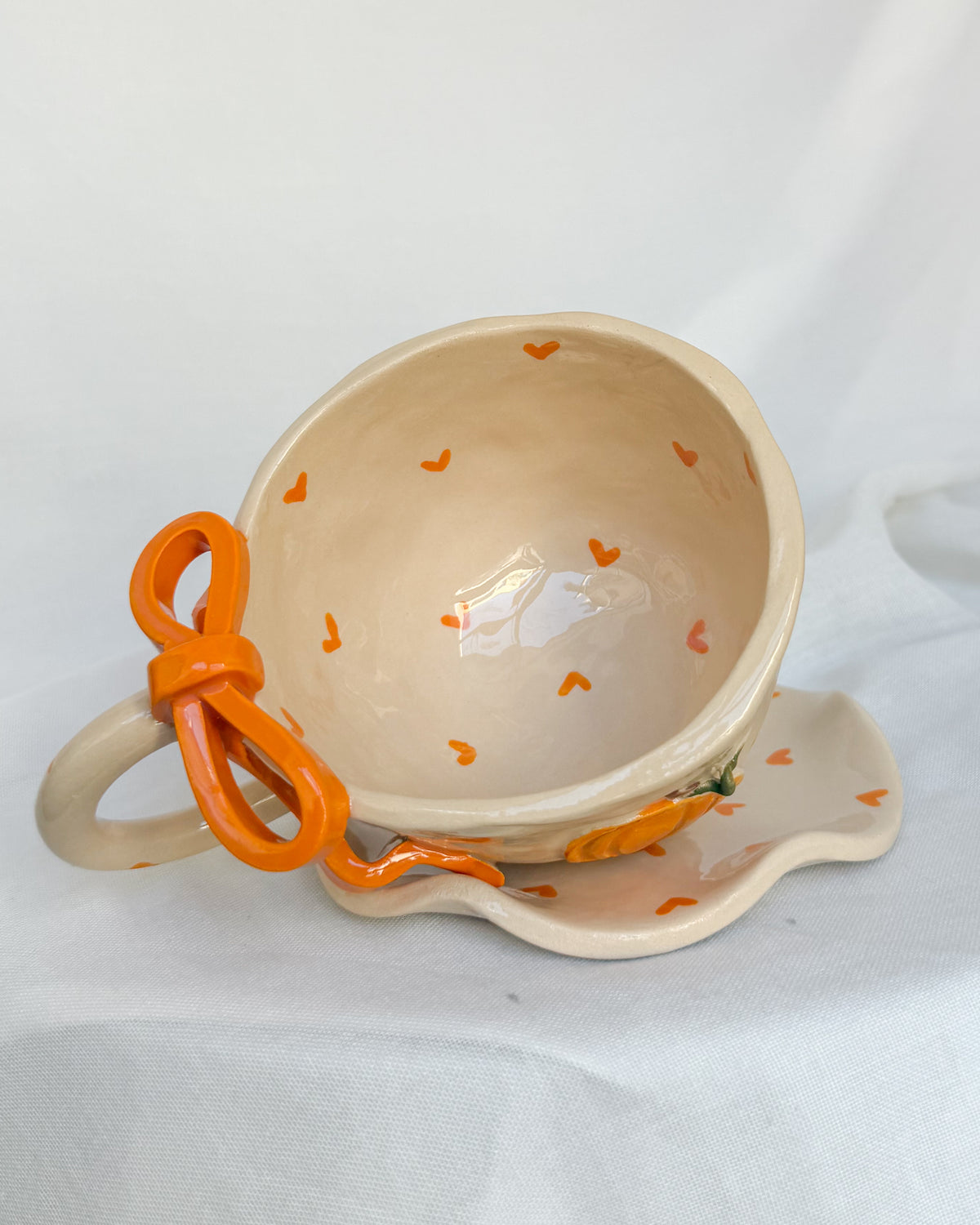 Pumpkin Ribbon Cup M