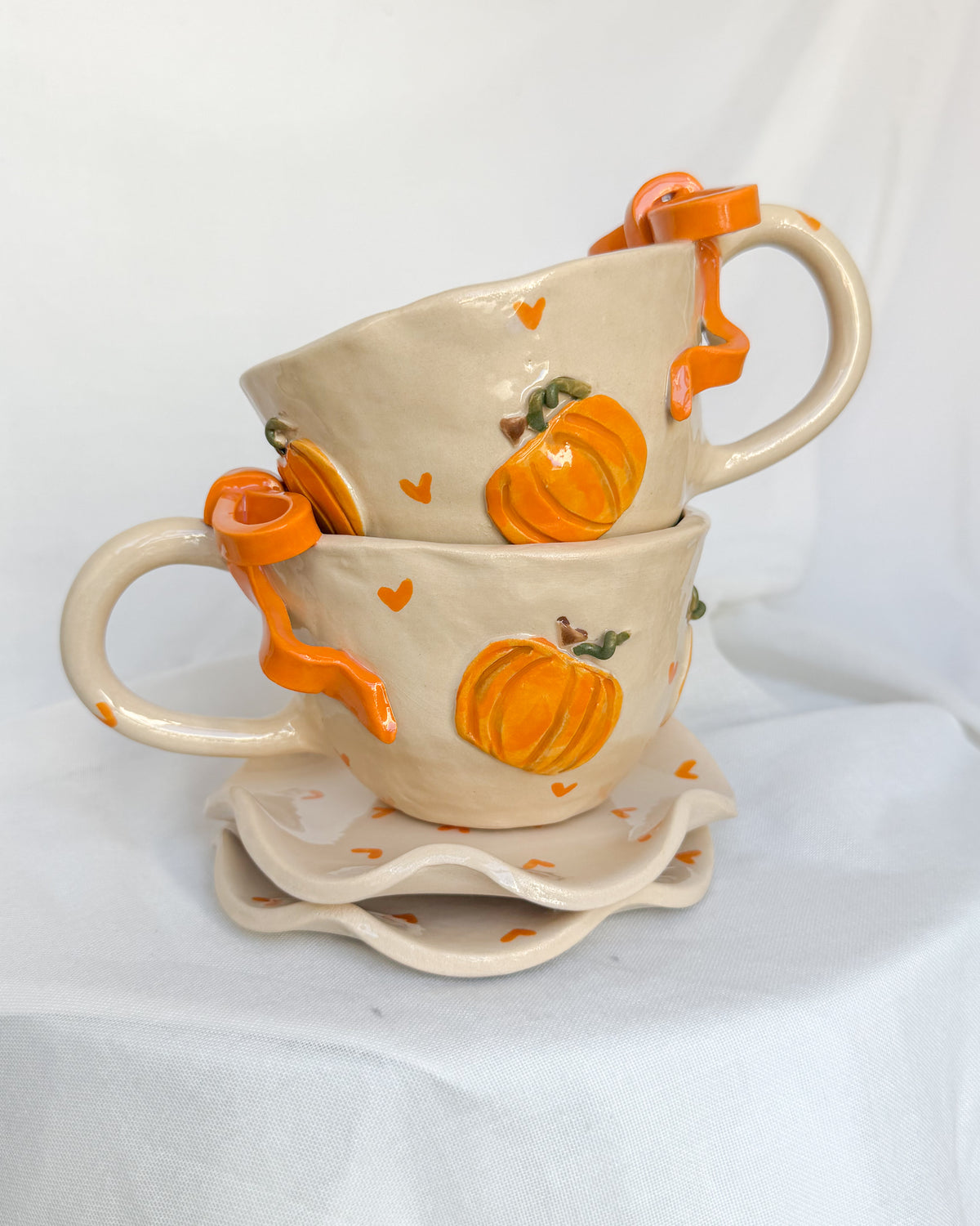 Pumpkin Ribbon Cup M