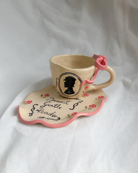 Bridgerton Pink Ribbon Cup S