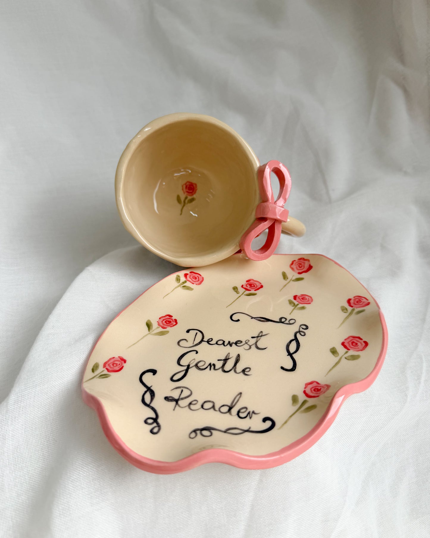 Bridgerton Pink Ribbon Cup M