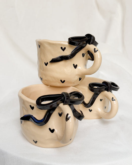 Ribbon Black Mug L