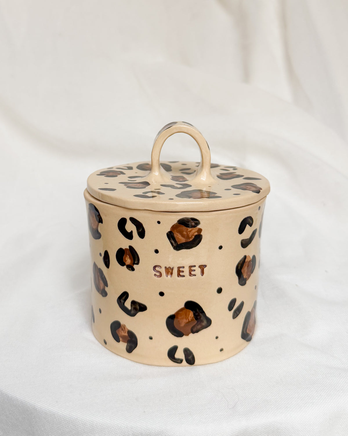 Leopard Sugar Bowl
