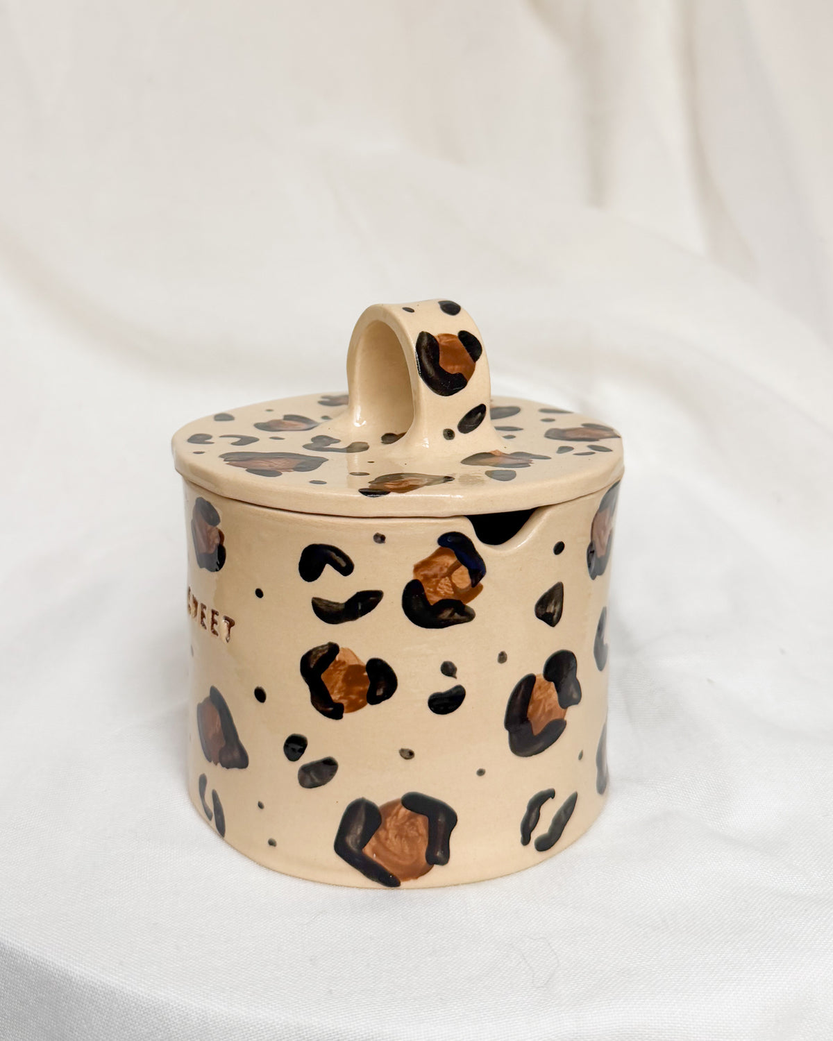 Leopard Sugar Bowl