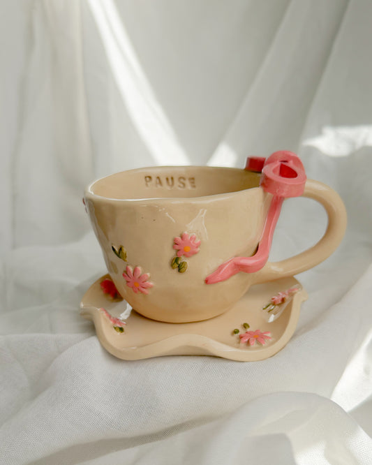 Flower Pink Cup M