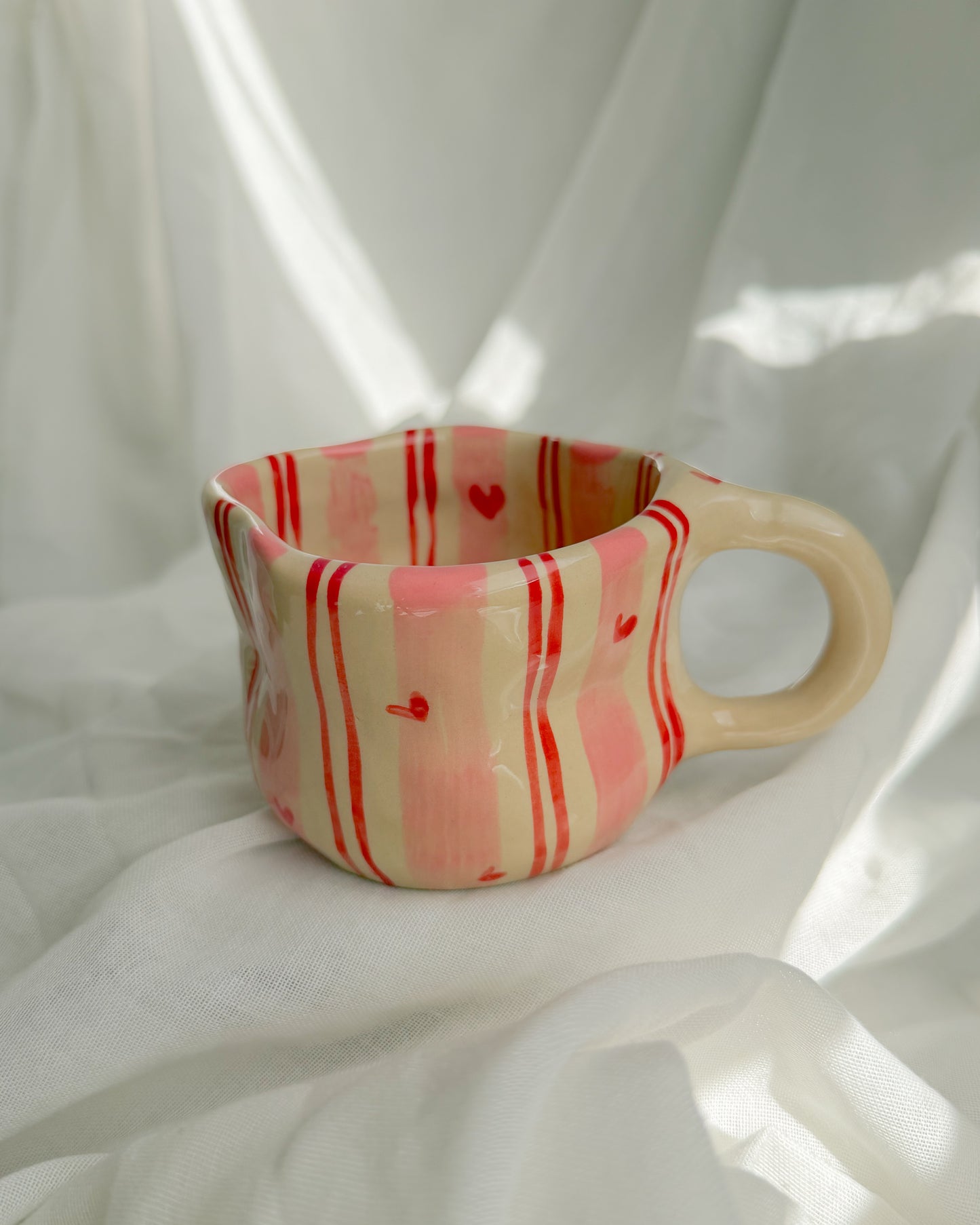 Pink Stripes Mug M