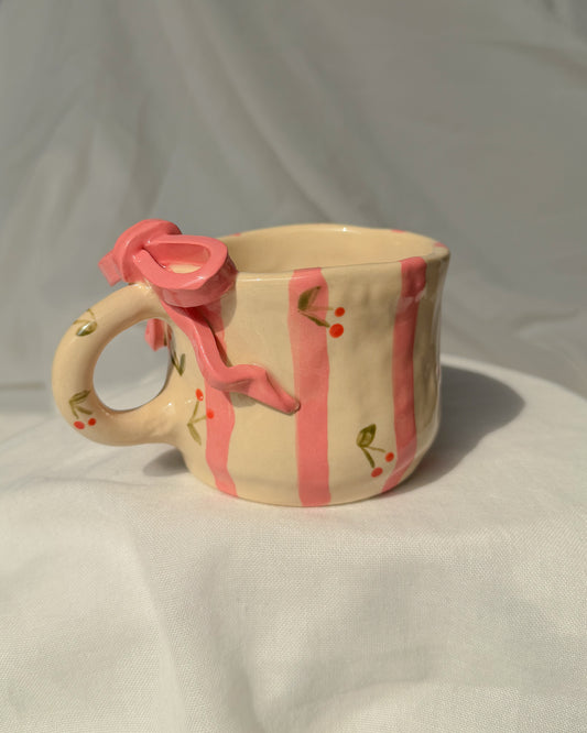 Stripe Pink Ribbon M