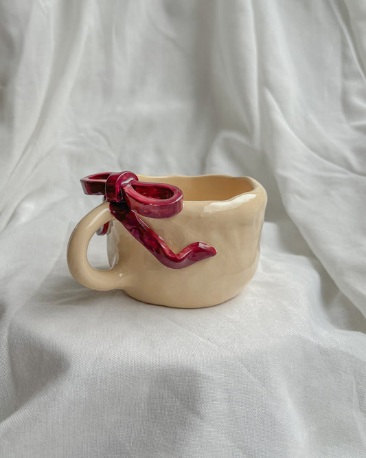 Ribbon Burgundy II Mug L