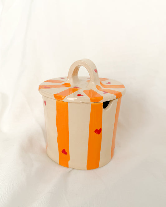 Stripes Sugar Bowl
