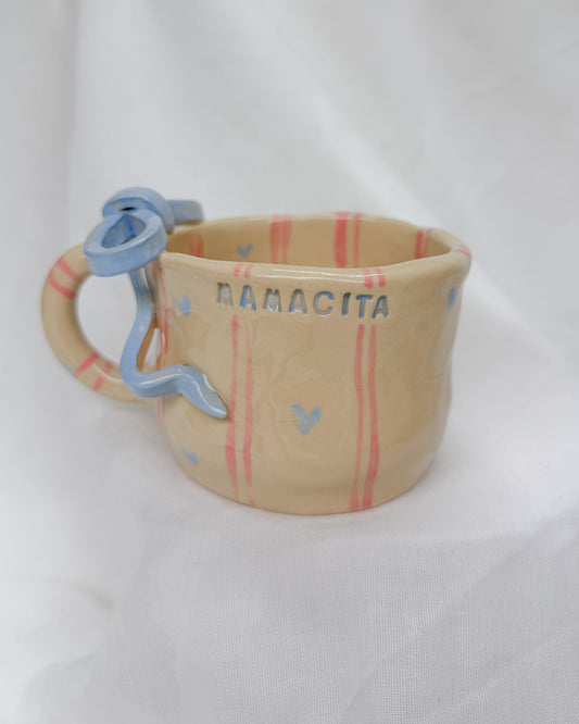 MAMACITA Blue Ribbon Mug M