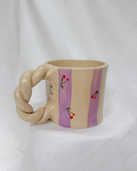 Big Stripes Purple Mug XL