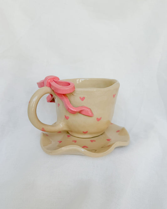 Ribbon Pink Cup M