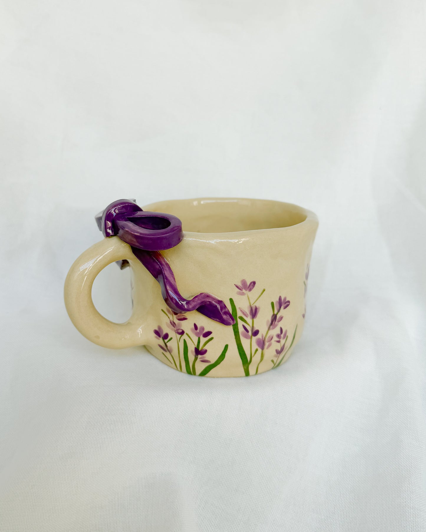 Lavender Ribbon Mug M
