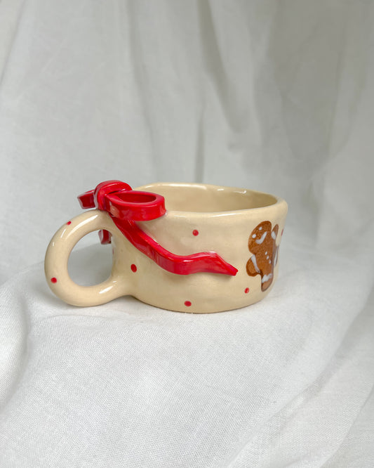 Gingerbread Ribbon Mug L