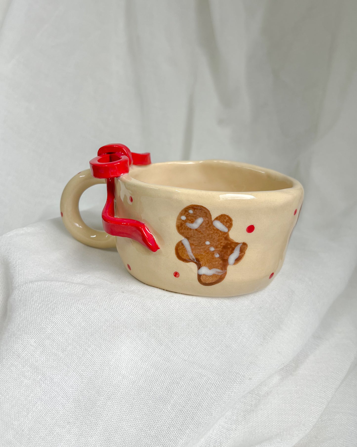 Gingerbread Ribbon Mug L