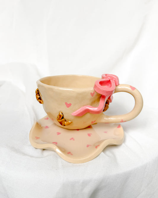 Croissant Pink Cup S