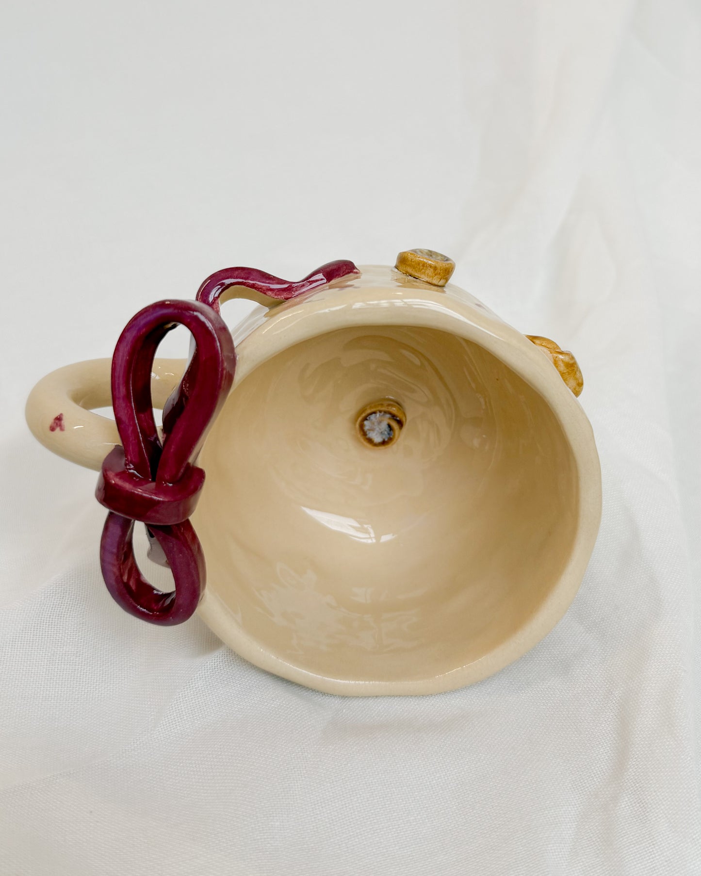 Croissant & Cinnamon Burgund Mug M