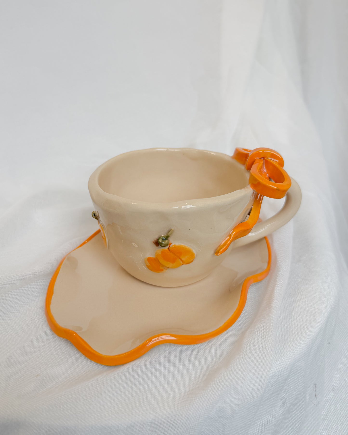 Pumpkin Ribbon Cup L