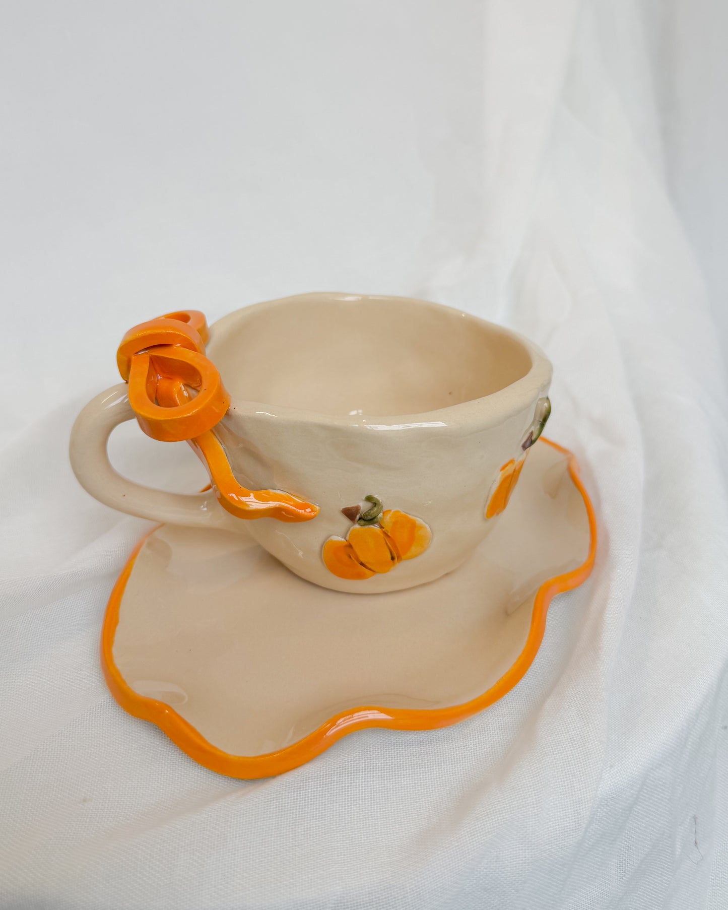 Pumpkin Ribbon Cup L