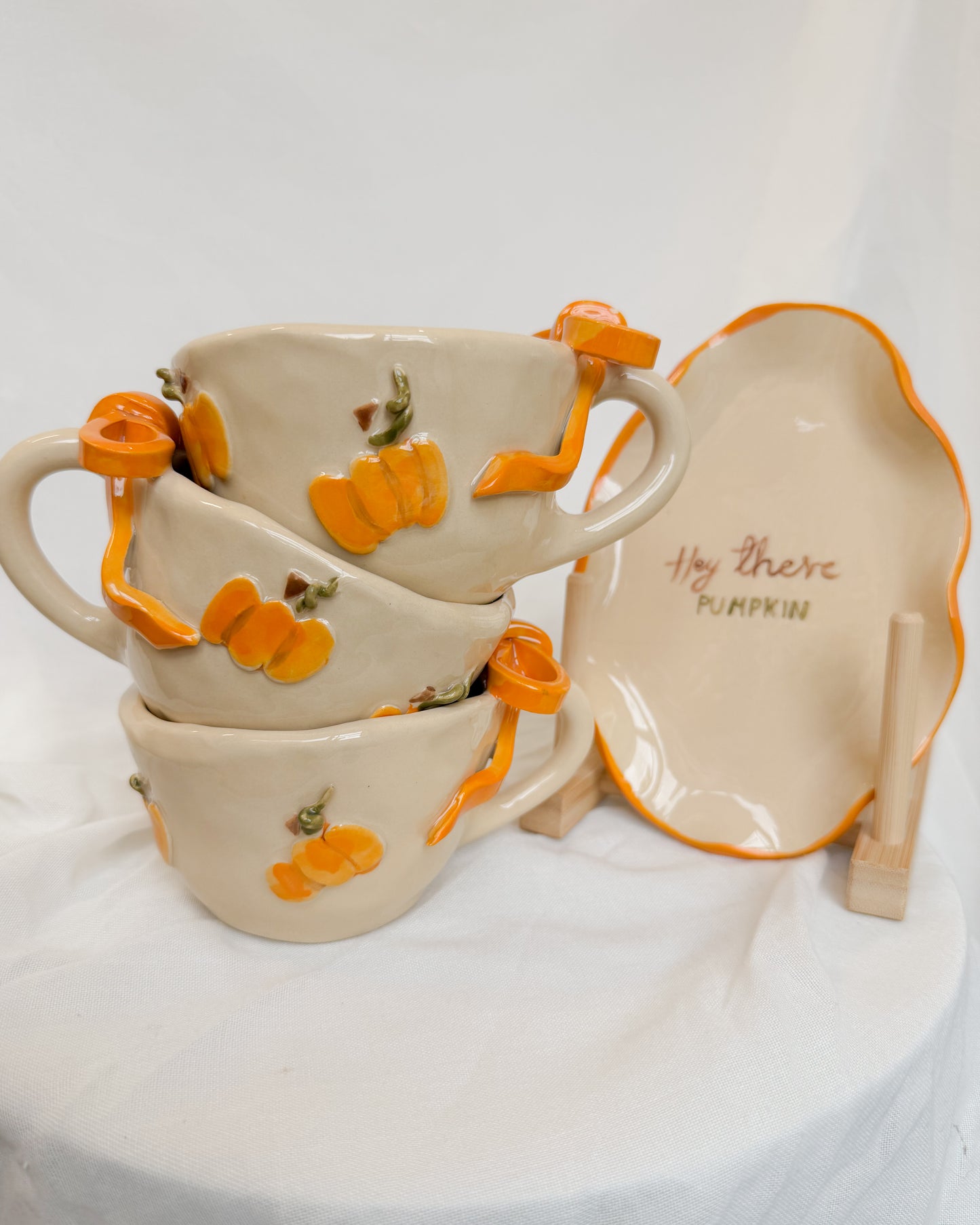 Pumpkin Ribbon Cup L
