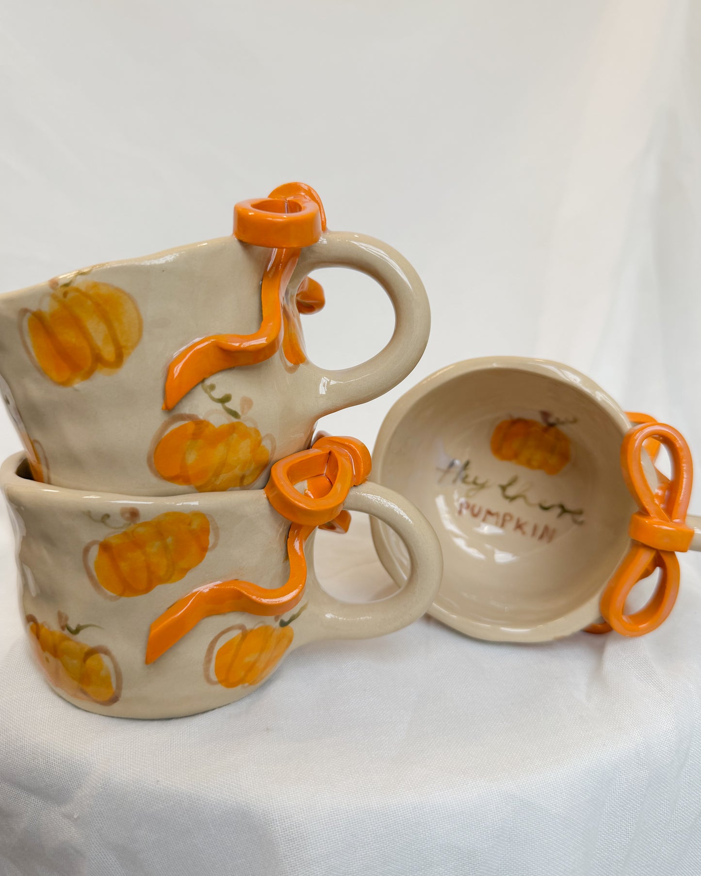 Pumpkin Ribbon Mug M