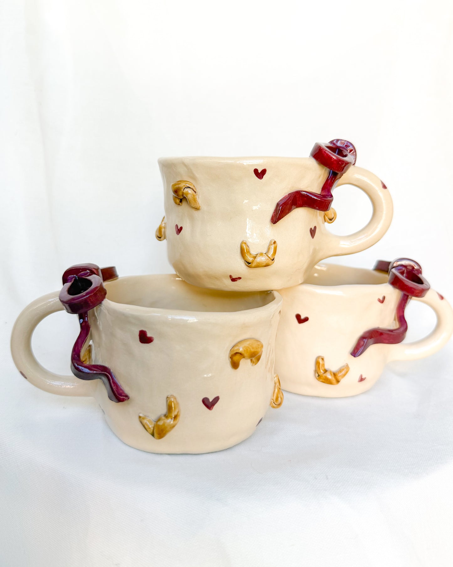 Croissant Burgundy Mug L
