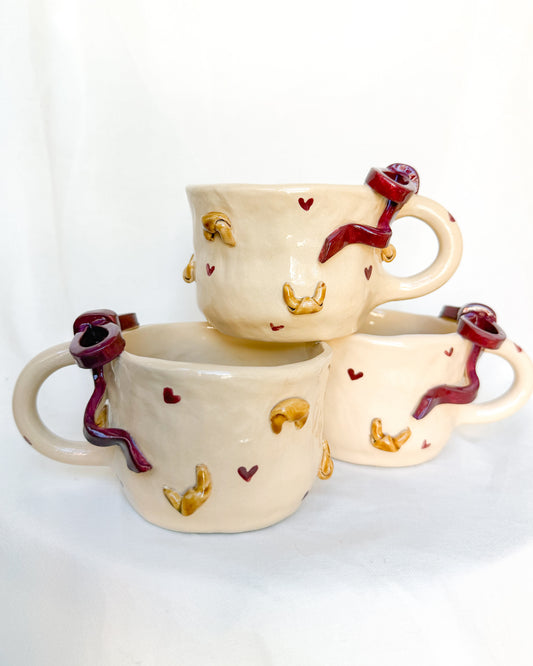Croissant Burgundy Mug L