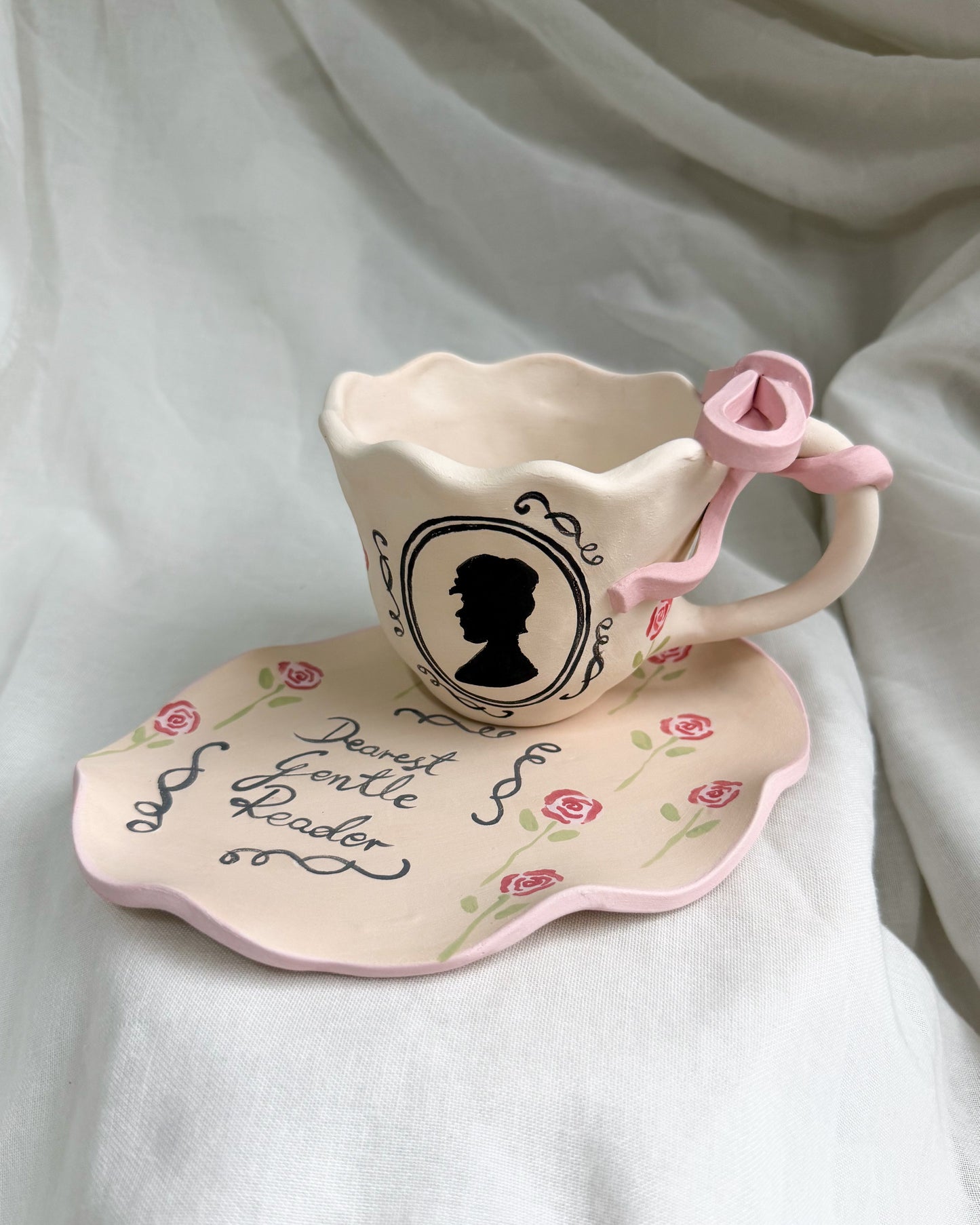 Bridgerton Pink Ribbon Cup M