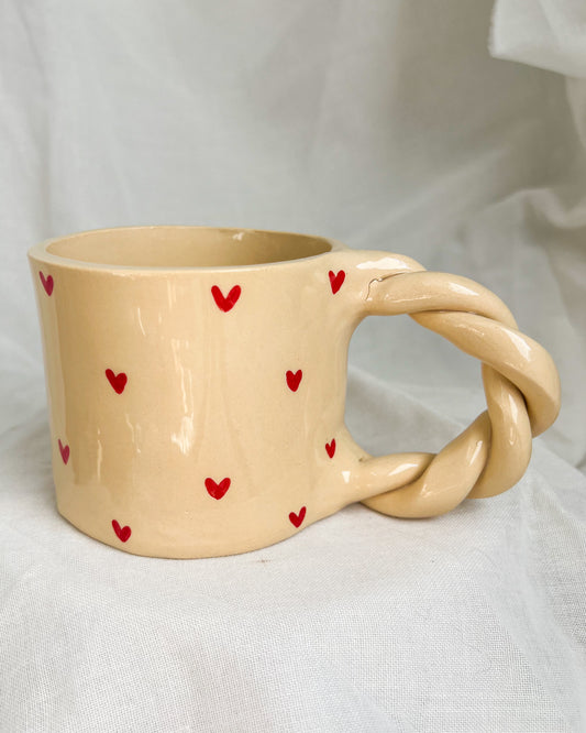 V Hearts Mug L Outlet