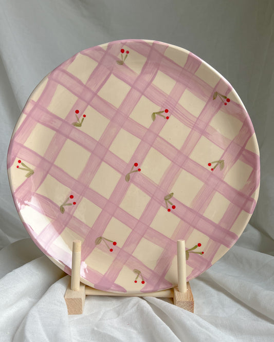 Pink Plaid 28 cm