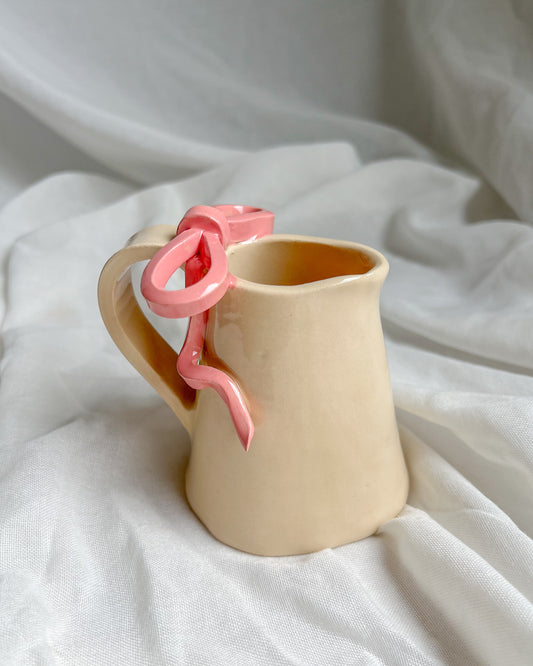 Pink Ribbon Milk Pitcher