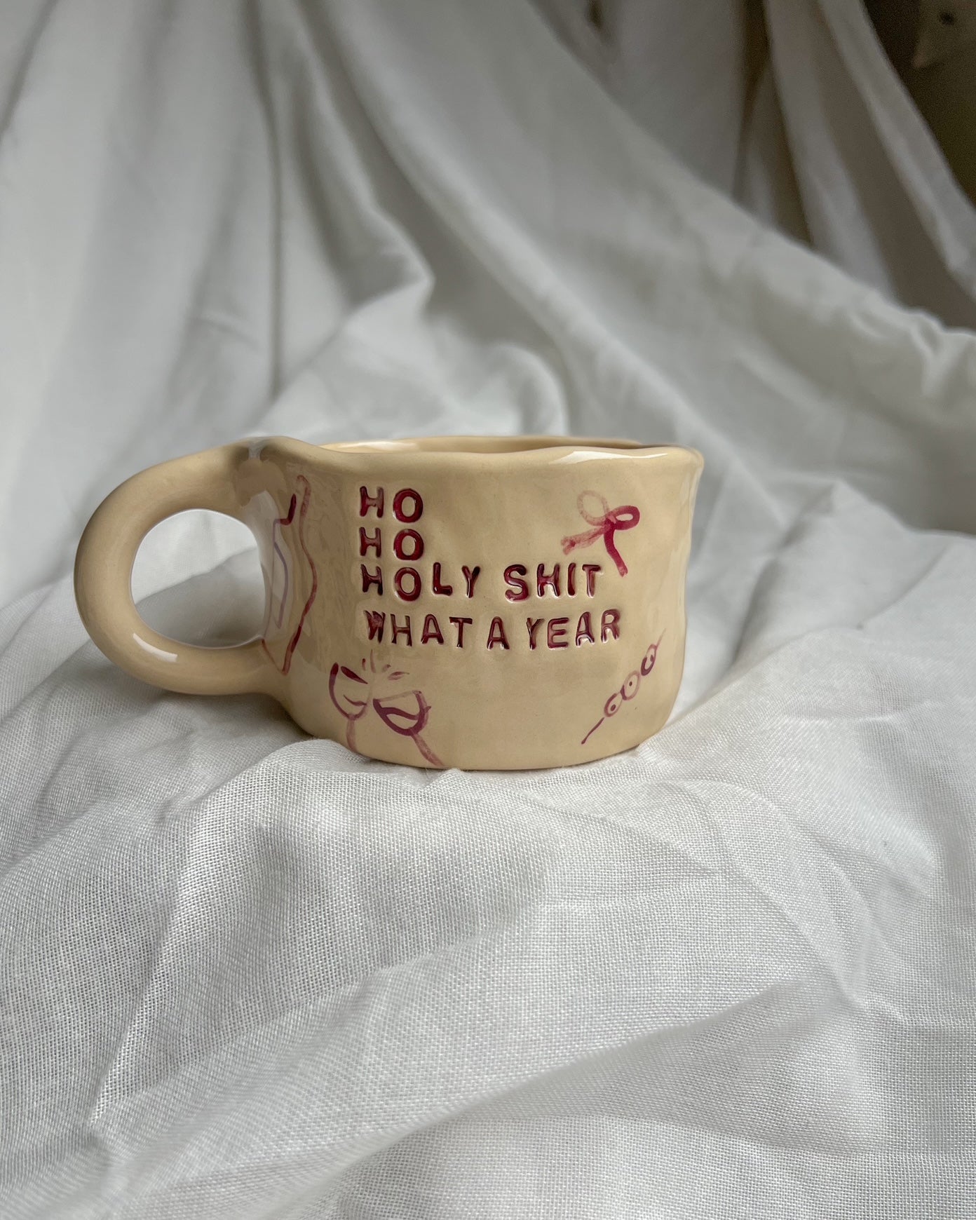 Ho Ho Holy Shit What a Year Mug M