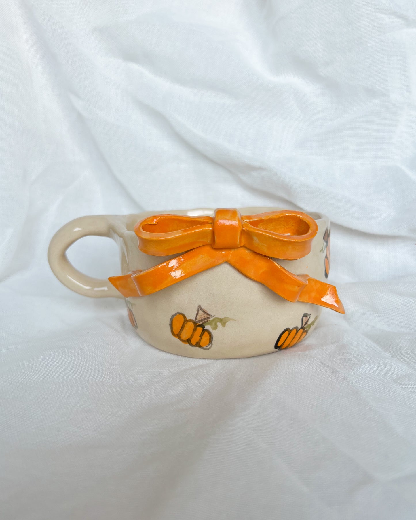 Pumpkin Ribbon Mug