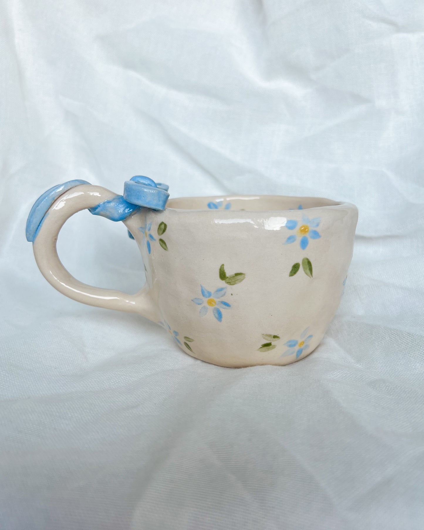 Forget-me-not Ribbon Mug